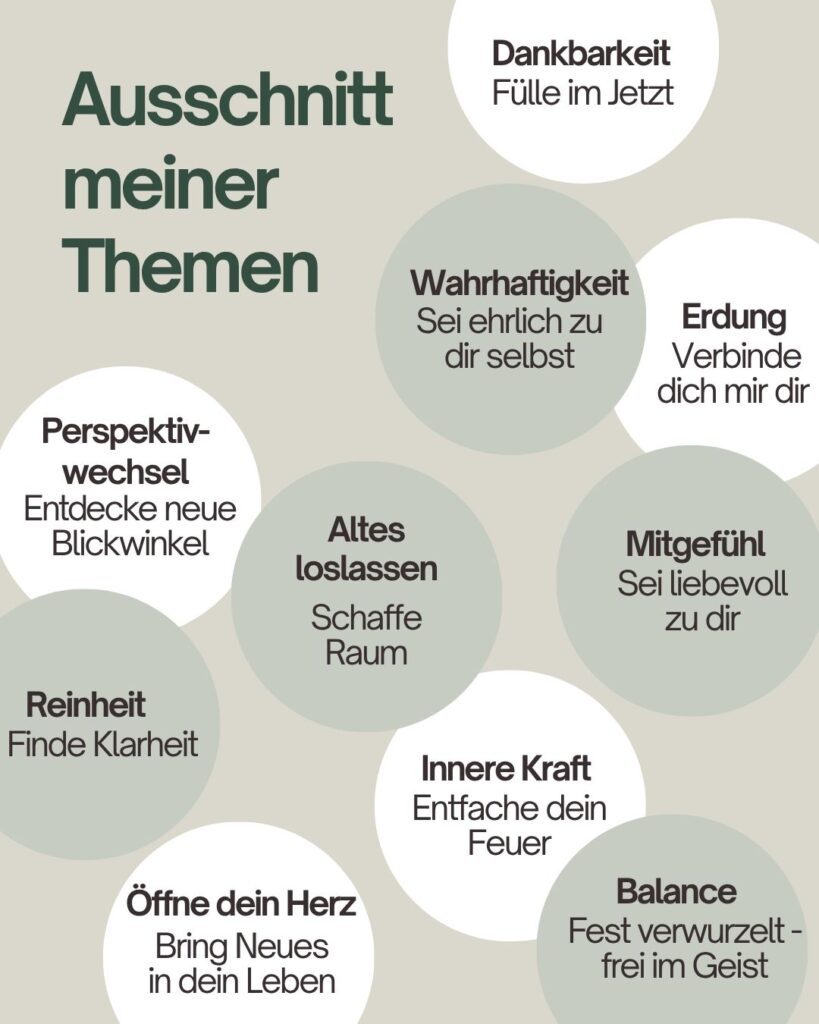 Yogakursthemen bei Yoga mit Babsi in Bayreuth - dankebarkeit, reinheit, altes loslassen, inttere Kraft, erdung, Balance, perspektivwechsel, öffne dein herz, balance